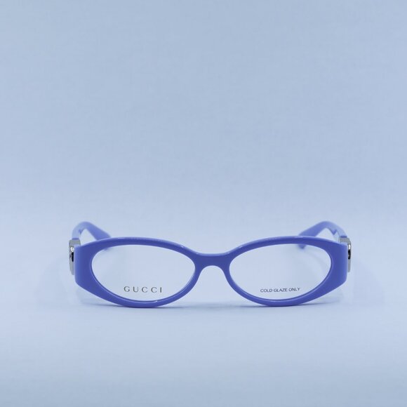 🕶️ New Gucci GG1693O 003 Eyeglasses - Violet with Silver Frame - Picture 2 of 11